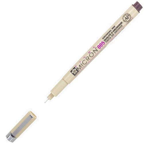 SAKURA Pigma Micron Pen 005 .20mm Bulk Sepia