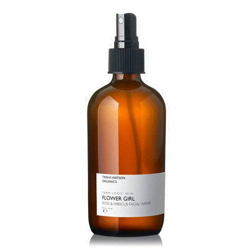 Trisha Watson Organics Flower Girl Hydrating Face Mist | Natural Organic Rose Water | Soothing & Calming Witch Hazel Facial Spray for Sensitive & Acne-Prone Skin| Moisturizer and Micellar Water 237 mL