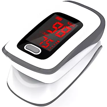 WBUY Pulse Oximeter，Pulse Oximeter Fingertip (Oximetro), Blood Oxygen Saturation Monitor, Heart Rate Monitor, Portable Pulse Oximeter with Lanyard and Batteries