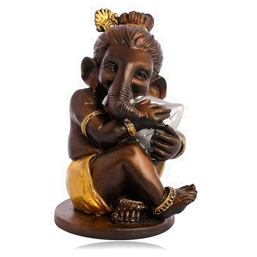 Generic Modak Ganesha Decorative Showpiece - Lovely Statue for Home and Office Decor, Perfect for Gifting and Living Room Accents | Saumya Decor