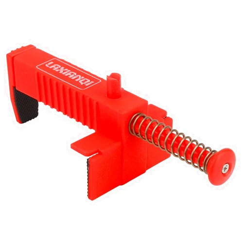 Hyuduo 2PCs Brick Liner Runner Leveling Measuring Wire Drawer Tool Fixer Brick Line Clips Puller Wire Clamp For Building Construction Fixture(Red Brickwork Line Puller)