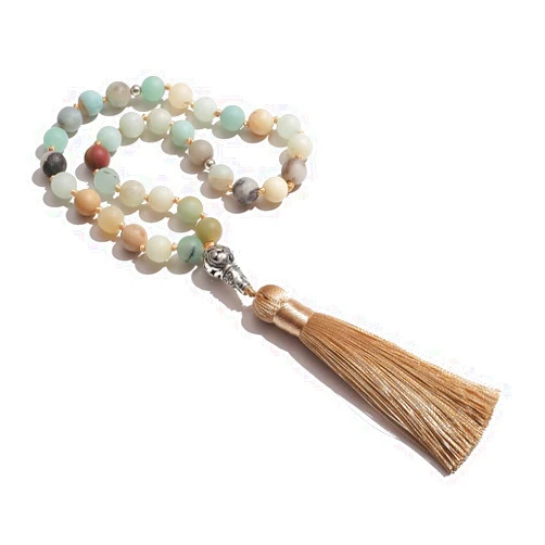 Hovaete Tasbih Prayer Beads Allah & Muhammad Islamic Prayer Rosary Muslim Islam Misbaha Tasbeeh Sibha 99 Prayer Beads Necklace 33 Prayer Beads Bracelet (8mm Amazonite 33 Beads)