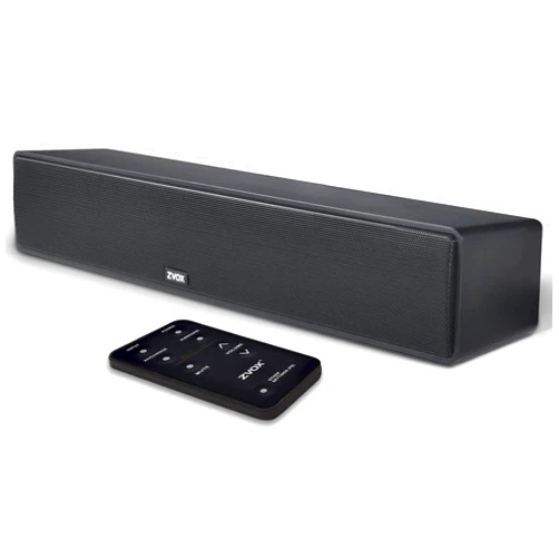 ZVOX Dialogue Clarifying Sound Bar with Patented Hearing Technology - AccuVoice TV Sound Bar with Twelve Levels of Voice Boost - Home Theater Audio TV Speakers Soundbar - AV157 Black