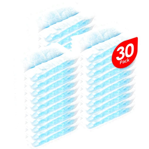 Gazeer 30 Pcs Microfibre Duster Refills for Swiffer Dusters,Disposable Static Dust Removal Refills Replacement,Multi-Surface Duster,for Dusting Furniture,Blinds,Ceiling Fans,Walls,Unscented