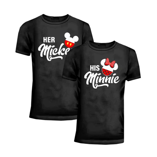 Laval Premium Matching Shirts for Couples His Her Couples Love Shirt Men's Women MM T-Shirts Set Valentine's Husband Wife Outfits.