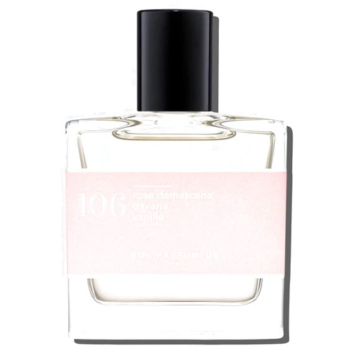 Bon Parfumeur Eau de Pafum 106 with Damascena Rose, Davana and Vanille 30ml Floral Intense