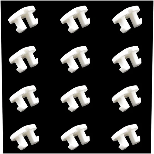 DGZZI 12PCS Horizontal Blinds Track Repair Part Bottom Rail Cord Cover Button Blinds Bottom Rail Cord Cover Buckle White Blinds Bottom Rod Tail Plug Suitable for Blinds