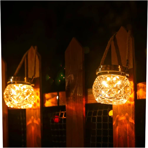 TripodBird Bright Solar Lanterns Outdoor-2 Pack Solar Hanging Lights Outdoor Waterproof for Pathway, Patio , Yard, Camping and Garden Decor, Solar Lights Outdoor Drop-Proof ,Multicolor