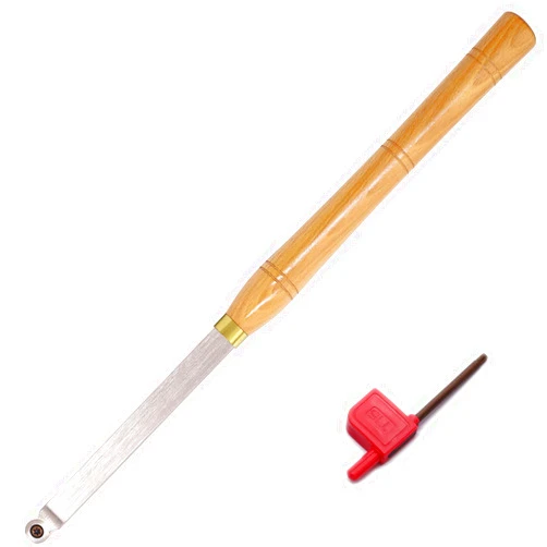 Asieg Tool Wood Lathe Turning tools 19.68 Inches Finisher Carbide Tipped Lathe Chisel Tool Bar With Ci3 12mm Round Carbide Insert Cutter for Wood Hobbyist or DIY or Carpenter