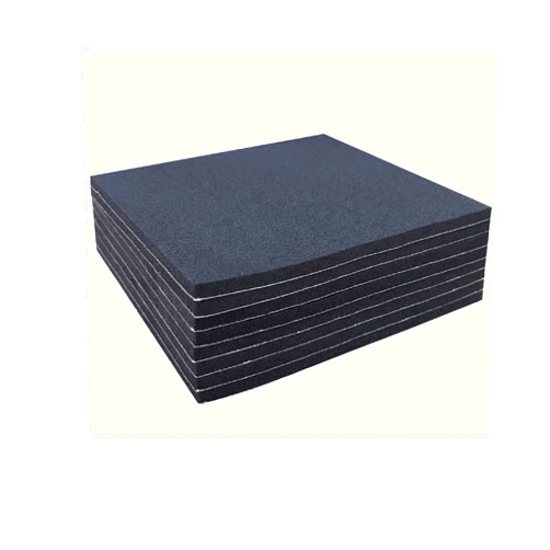 TYESMER Adhesive Foam Padding, 8 Pieces Neoprene Foam Anti Vibration Pads High Density Closed Cell Foam Sheet, Insulation Soundproofing Black (6
