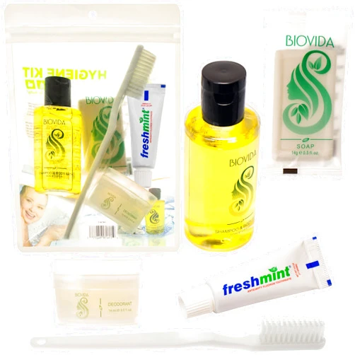 Moda West 24 Hygiene Kits - Bulk Case of Wholesale Basic Toiletry Kits for Men, Women, Travel, Charity 5 Pc A Kit
