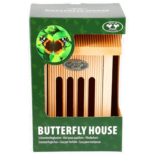 Esschert Design WA70 Butterfly House in Giftbox, 10.4-inch Height, Wood