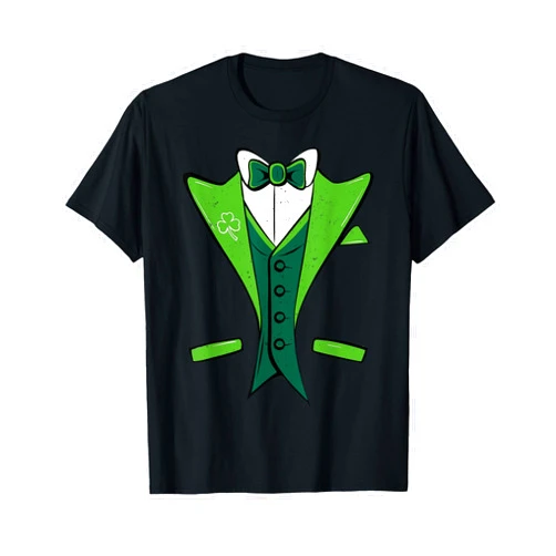 Vintage Shenanigans Squad St Patrick's Day Tees. Leprechaun Costume Irish Tuxedo Funny Men St Patricks Day T-Shirt