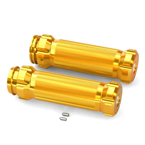 NICECNC Gold Motorcycle Handlebar Grips Grips for Palms Hand Holding Grips Compatible with Harley CVO Limited FLHTKSE 2014-2021, Road Glide Limited FLTRK 2020-2022, See Fitment