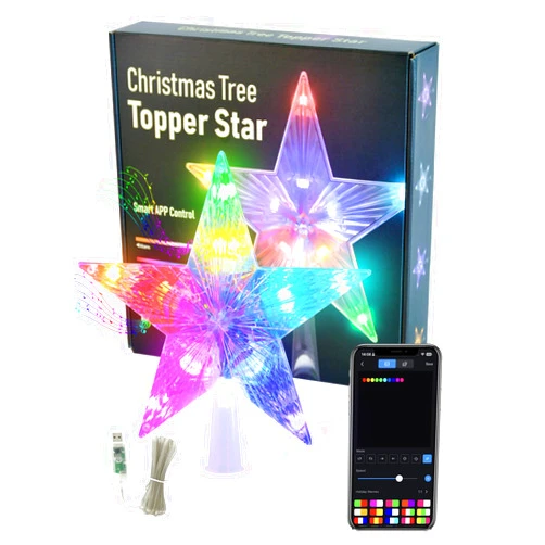 Innonly Christmas Star Tree Topper, 7.6