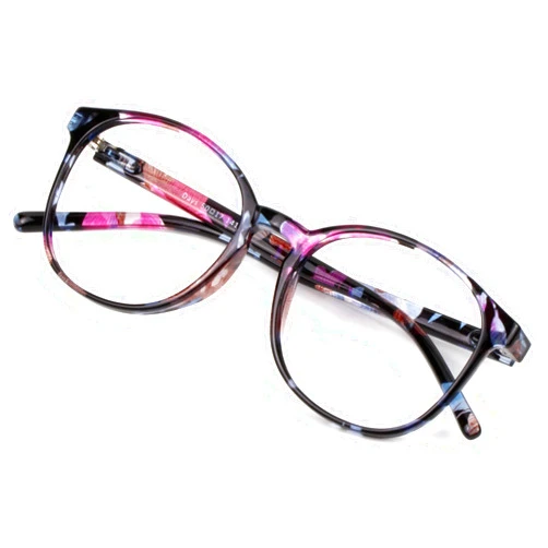 VisionGlobal Blue Light Blocking Glasses for Women/Men, Anti Eyestrain, Computer Reading, Stylish Oval Frame, Anti Glare