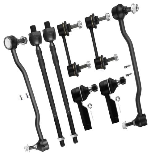 LSAILON 8pcs Inner Tie Rod Ends Outer Tie Rod Ends Front Sway Bar End Links Rear Sway Bar End Links Kit Fit for 2002-2004 for Nissan Altima 2004-2008 for Nissan Maxima