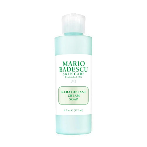 Mario Badescu Keratoplast Cream Soap with Glycerin - Gentle, Oil-Free and Non-Drying Exfoliating Face Wash for Women and Men - Creamy BHA Exfoliant Facial Cleanser and Makeup Remover