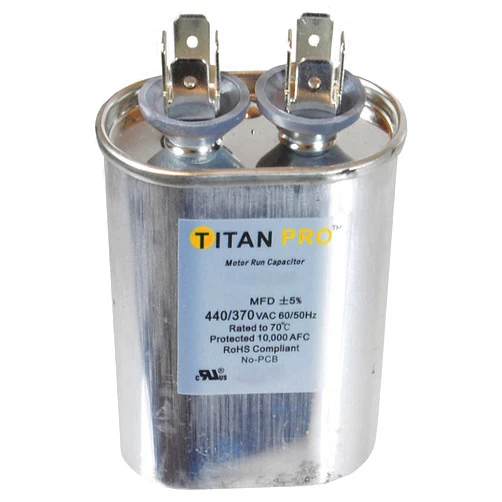 CAI - TITAN PRO Titan PRO Oval Motor Run Capacitor,20 Microfarad Rating,370-440VAC Voltage