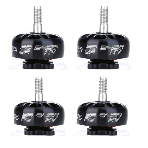 iFlight 4pcs XING-E Pro 2306 2450KV Brushless Motor 4S for QAV FPV Racing Drone Quadcopter Motor (Black)