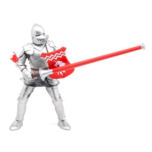 Papo -Hand-Painted - Figurine -Medieval-Fantasy -Unicorn Knight with Spear -39782 - Collectible - for Children - Suitable for Boys and Girls - from 3 Years Old, Multicolor