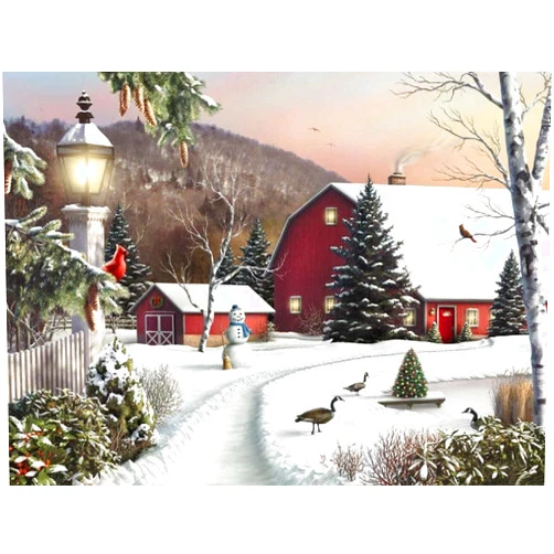 Better Selection Diamond Art Kits Quiet Court Full Drill 5D DIY Arts & Crafts Christmas Decorations Bling Artwork Decor Set with Crystal Rhinestone Gems 12x16 30x40 cm