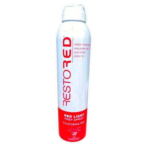 California Tan Red Light Therapy Restored Prep Spray 6 Oz
