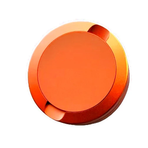 Beasygocean Orange Colored Aluminum Snus Cans, zyn metal cans 70mm Diameter x 22mm Height