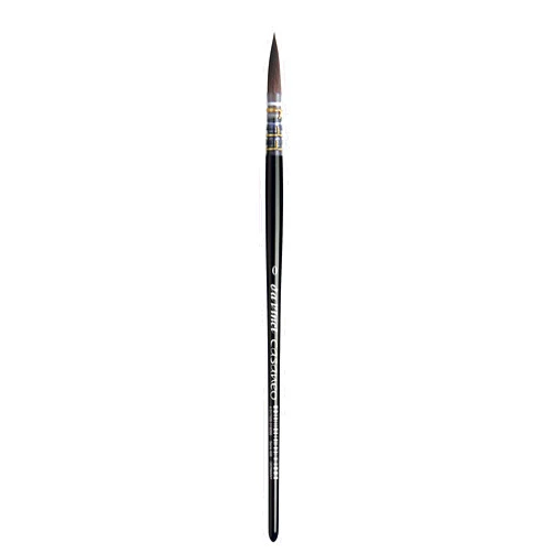 da Vinci Watercolor Series 498 Casaneo Paint Brush, Round Quill New Wave Synthetics, Size 0