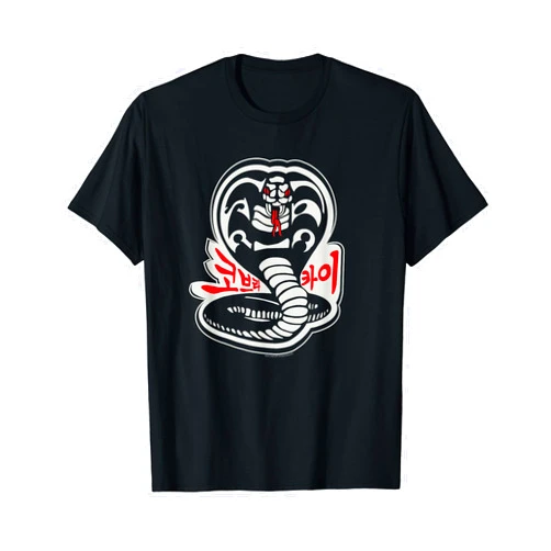 Cobra Kai Karate Dojo South Korea Snake Logo Sekai Taikai T-Shirt