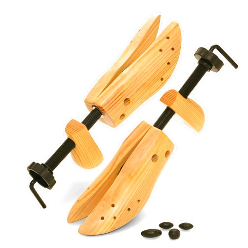 Plixio Shoe Stretcher Women and Men's Shoe Widener - Wooden Expander for Wide Feet, Bunions or Calluses (2 Pack)