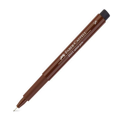 Faber-Castell Faber Castell Pitt Artist' Pen - Fine Liner - PITT Artists Pens, Superfine, Sepia