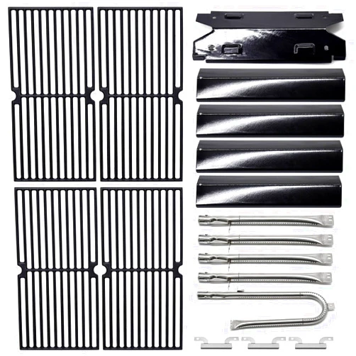 Adviace Grill Parts for Brinkmann 810-3660-S, Replacement for Brinkmann 810-3660-S Grates, for Brinkmann Grill 810-3660-S Heat Plate, for Brinkmann 810-3660-S Carry Over Tube, for Brinkmann Burner 810-3660-S