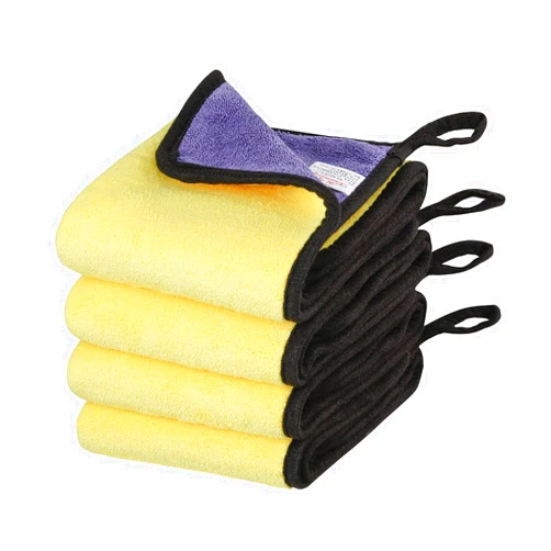 BELIEFLUO Dry Towel for Cars, (4 Pack) Microfiber Extra Thick Cleaning Cloths,Car Drying Towel Scratch-Free Car Detailing Buffing Polishing Soft Super Absorbent Towel 800 GSM 12 in x24 in