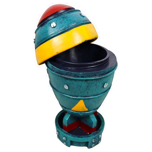 Varuotu Nuke Statue Fallout Decor Mini Nuclear Bomb Storage Box 3D Openable Resin Rocket Sculpture Figure Home Desk Table Decoration Halloween Toys