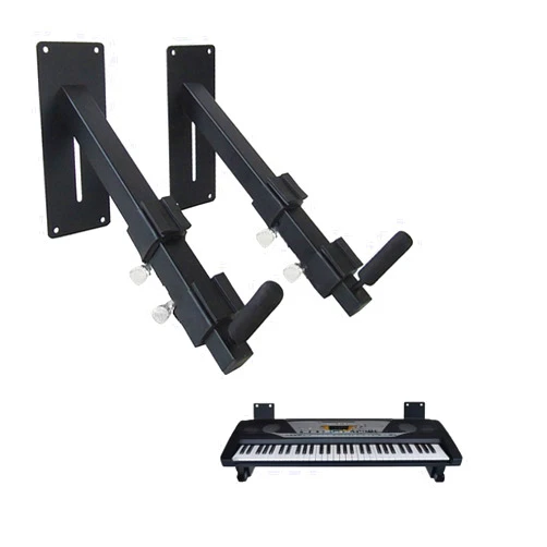 ModWgGuo Steel Keyboard Arm Wall Mounts, Telescoping Arms is Adjustable from 10.2