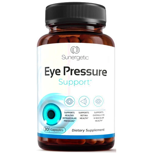 Sunergetic Premium Eye Pressure Support Supplement - Eye Pressure Supplement with Saffron, Lutein, Zeaxanthin, Bilberry & Pine Bark - Supports Ocular Health & Overall Vision - 30 Count