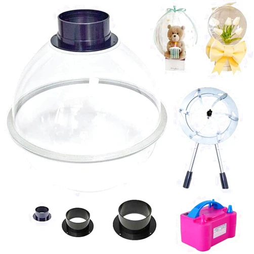 BHFRYU Balloon Stuffing Machine, with Electric Balloon Pump and Tool Kit, Balloon Expander Stuffer for Valentine Gift Balloon Rose Teddy Bears Bouquet Wedding Birthday Decoration