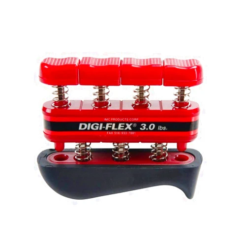 CanDo 60757 Digi-Flex Hand Exerciser for Finger Strengthening, Rehabilitation, and Therapy, 3.0 lbs, Red