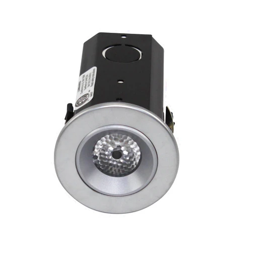 Ledra Lighting Bruck LEDRA 135653-1 RECESSED LED Puck/Task Light. Brushed Finish, Warm White