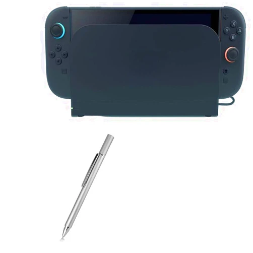 BoxWave Stylus Pen Compatible with Nintendo Switch 2 - FineTouch Capacitive Stylus, Super Precise Stylus Pen - Metallic Silver