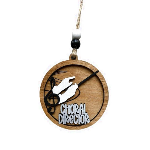 From the Pines Supply Co Choral Director Christmas Tree Ornament | Custom Music Teacher Gift | Gift for Chorus Director | Music Lover | Conductor