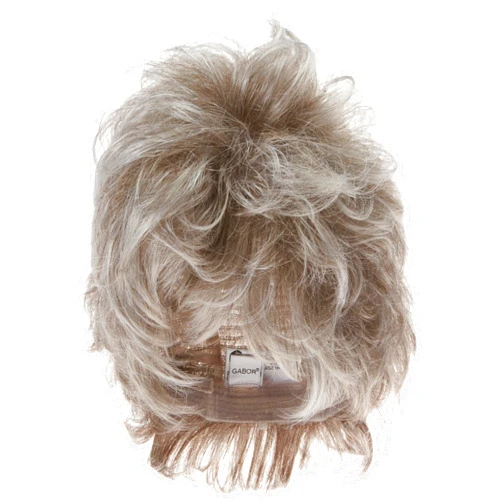GABOR Instinct Luxury Short Wavy Shag Wig With Extended Lace Front by Hairuwear, Petite Average Size Cap, G58+ Sugared Almond