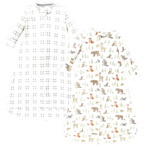 Hudson Baby BabyCotton Long-Sleeve Wearable Sleeping Bag, Sack, Blanket
