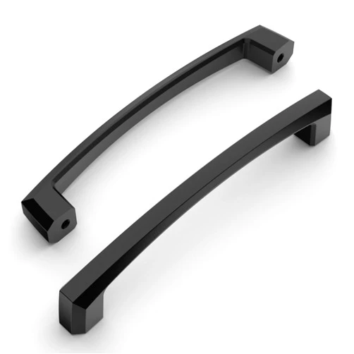 Amerdeco 10 Pack Matte Black Cabinet Pulls 5 Inch(128MM) Hole Centers Kitchen Cabinet Handles Hardware Kitchen Handles for Cabinets Cupboard Handles Drawer Pulls ZH0032