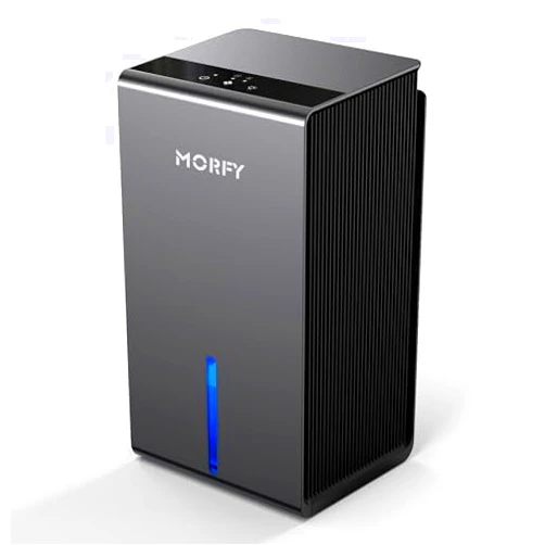 MORFY Dehumidifier, 52OZ Small Dehumidifier for Bedroom Bathroom RV with Auto Shut Off, Portable Quiet Dehumidifiers for Room Home Closet