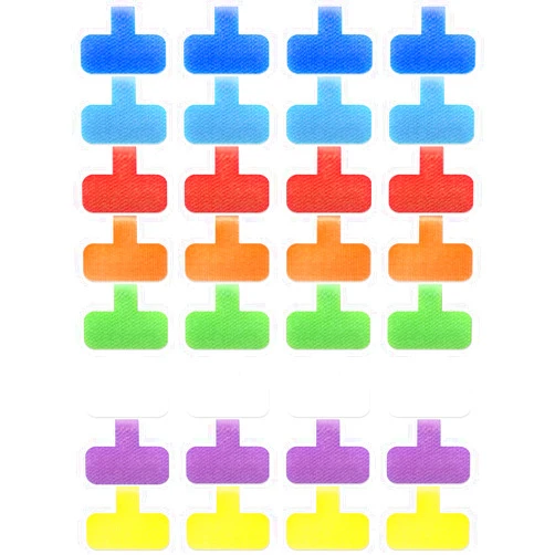 GOYOMI 32 Pcs Cable Labels, Multi-Color Write On Cord Labels, Wire Labels, Cable Tags, Wire Tags for Electronics, Computers Cable Management and Identification, 8 Color