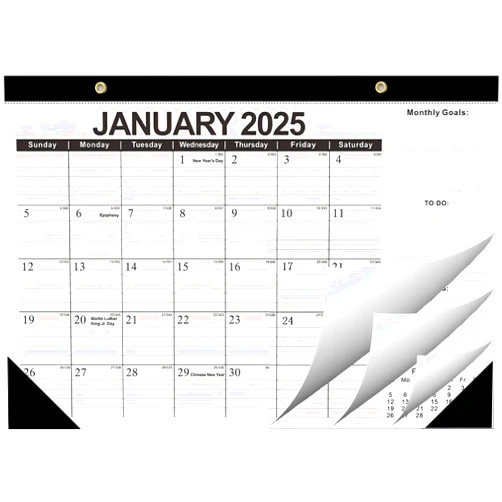 Kyweel 2025-2026 Desk Calendar, 18 Month Desk Calendar/Wall Calendar Combo, 17