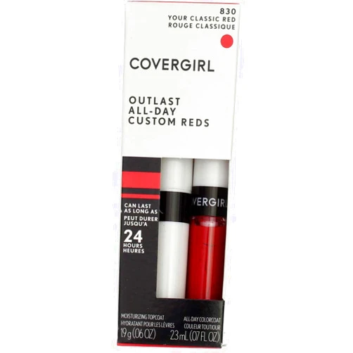 COVERGIRL Outlast All-Day Custom Reds Lip Color, Your Classic Red (Pack of 4)4