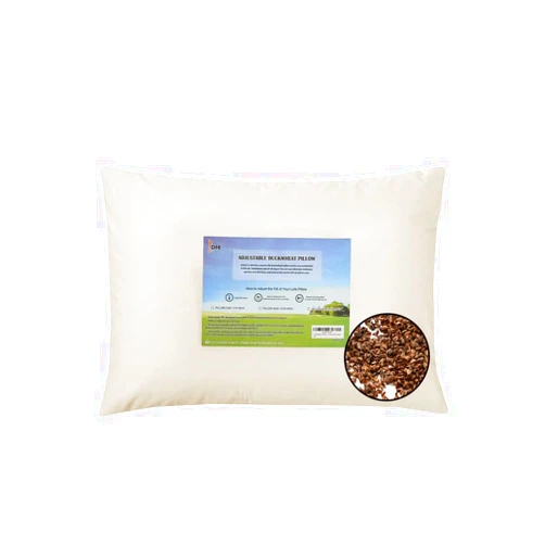 LOFE Organic Buckwheat Pillow for Sleeping - Queen Size 20''x26'', Adjustable Loft, Breathable for Cool Sleep, Cervical Support for Back and Side Sleepers(Tartary Buckwheat Hulls)
